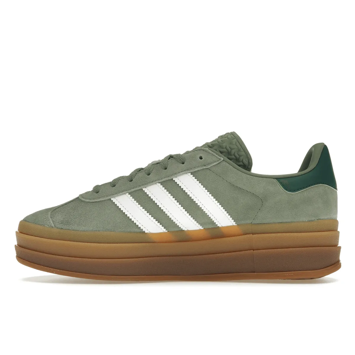 Urban Step Move Adidas Gazelle Bold Silver Green Gum