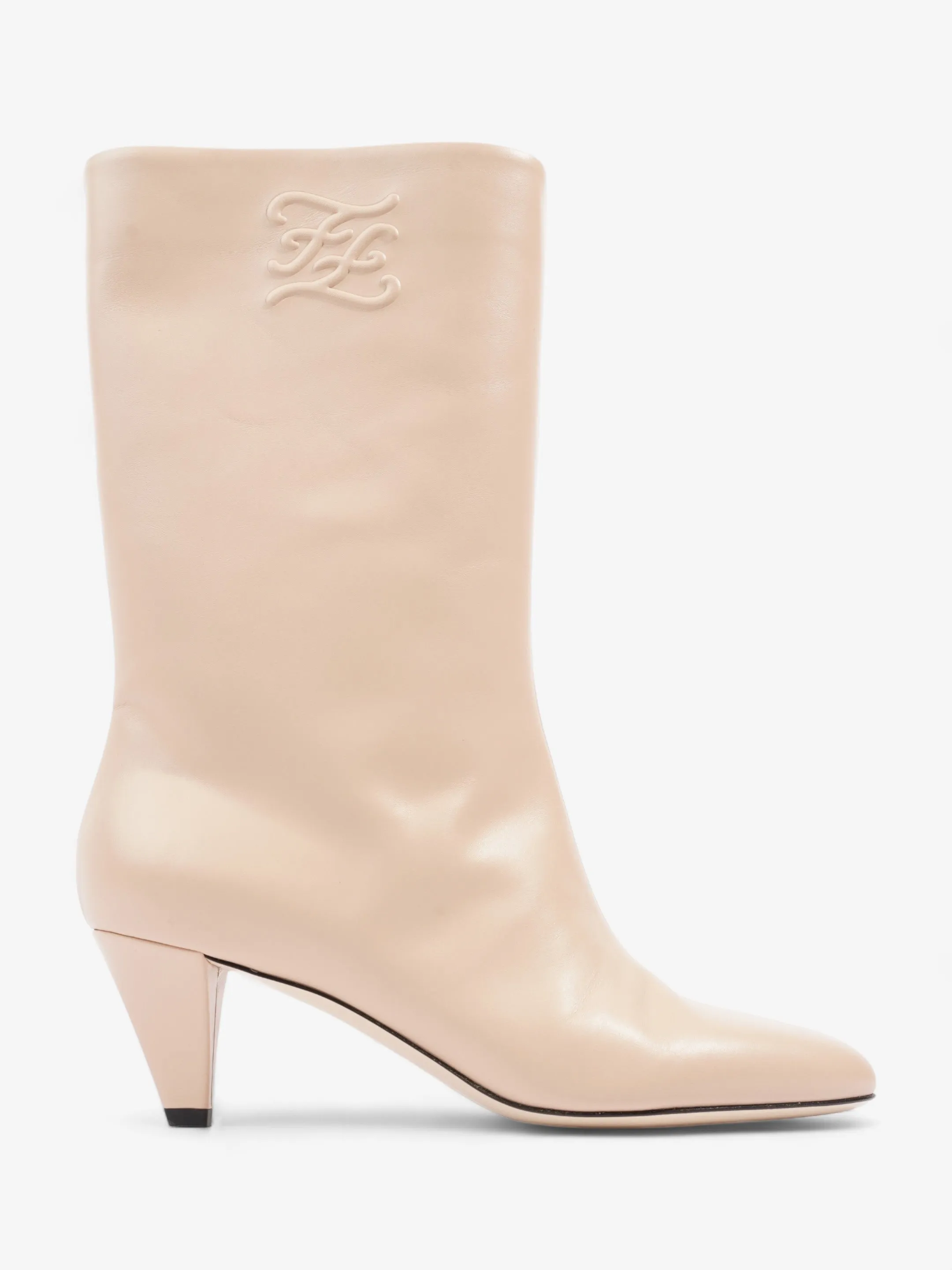uv guard Fendi Fendi FF Caligula BooTS 60 Nude Leather EU 39 UK 6