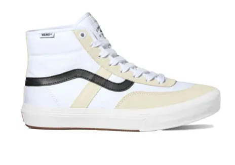 Vans Crockett High Shoe - White/Black/Gum Slip-resistant look