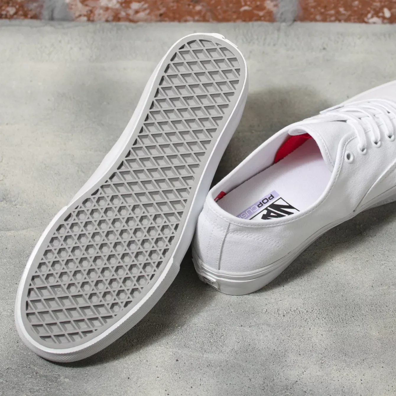 Vans Skate Authentic Shoe - True White clean design