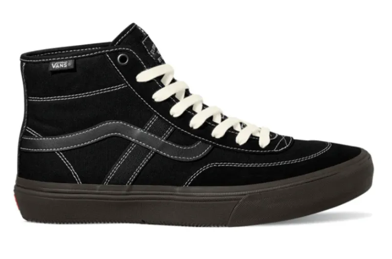 Vans Skate Crockett High Shoe - Black/Chocolate Distinctive durability