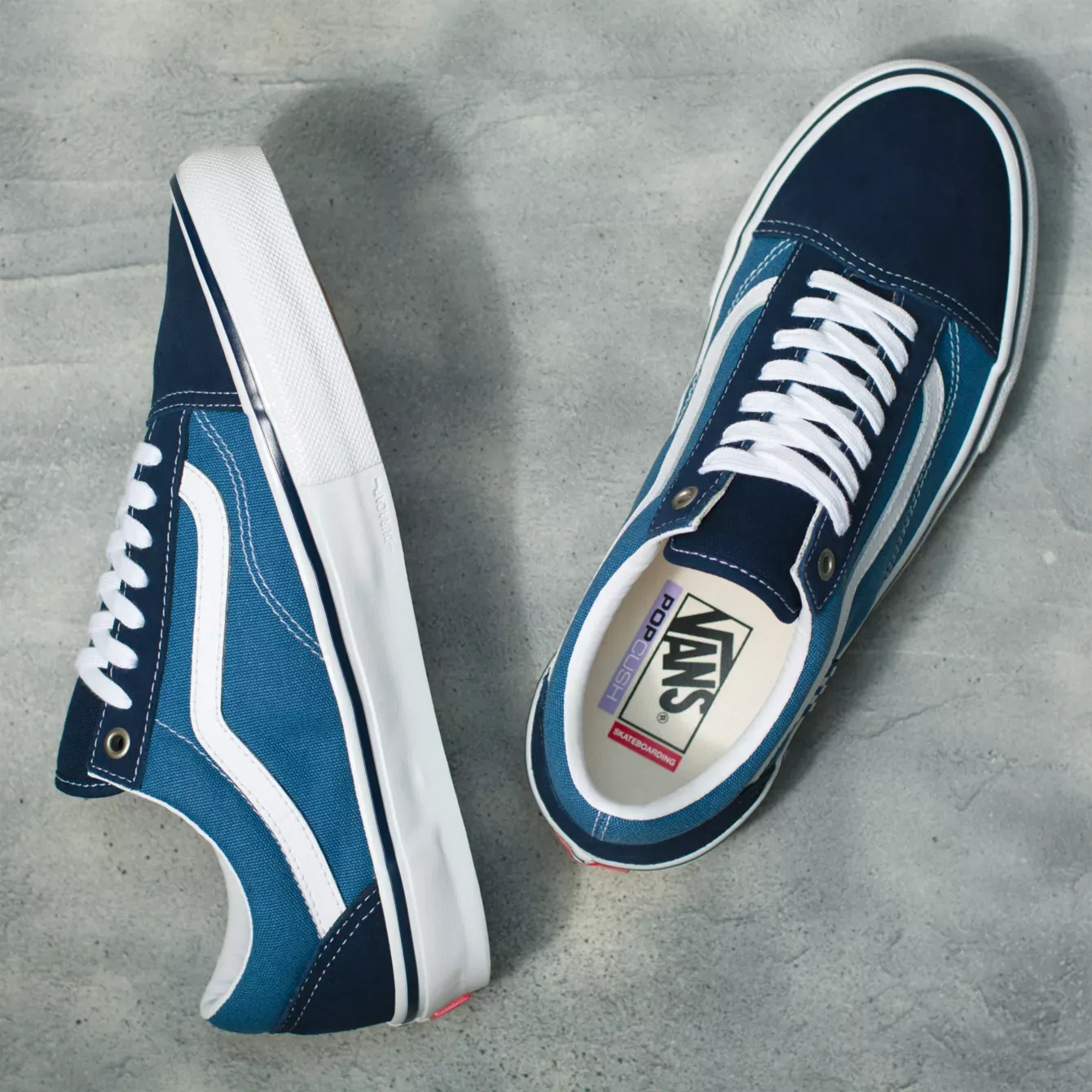 Vans Skate Old Skool Shoe - Navy/White Fashion-driven