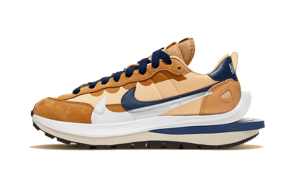 Vaporwaffle X Sacai Tan Navy Quick Flex