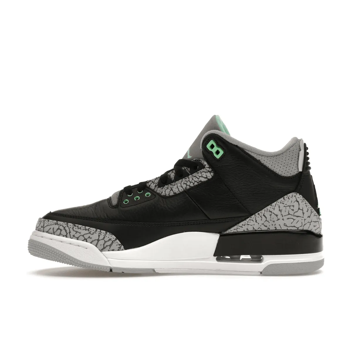 Velcro Closure Air Jordan 3 Retro Green Glow