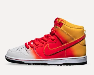 Versatile Design Nike SB Dunk High Pro Shoe - Amarillo/Orange/White/Black (Halloween)