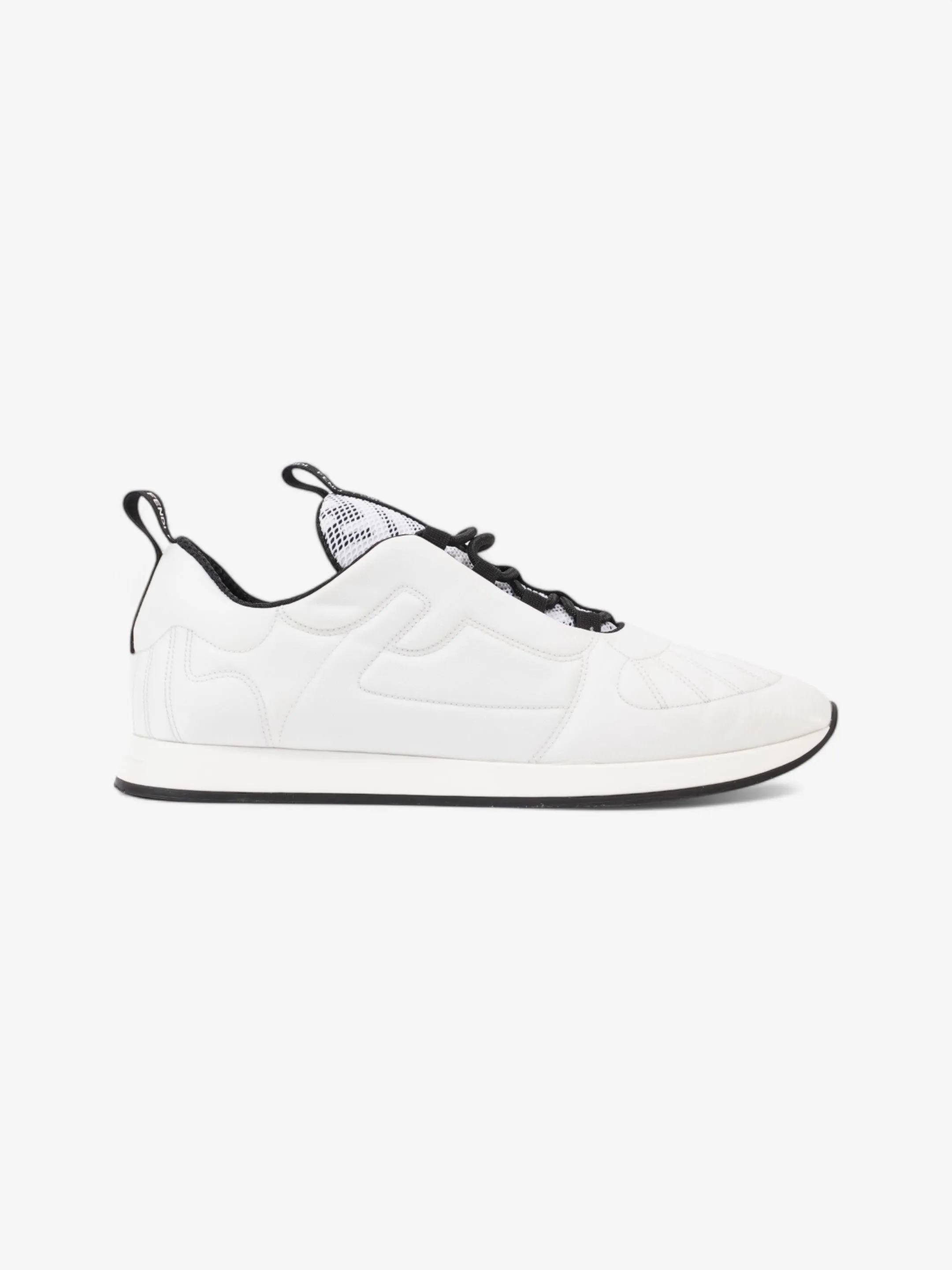 Vibrant fit Fendi FFreedom Sneakers White  / Black Technical Fabric EU 41 UK 8