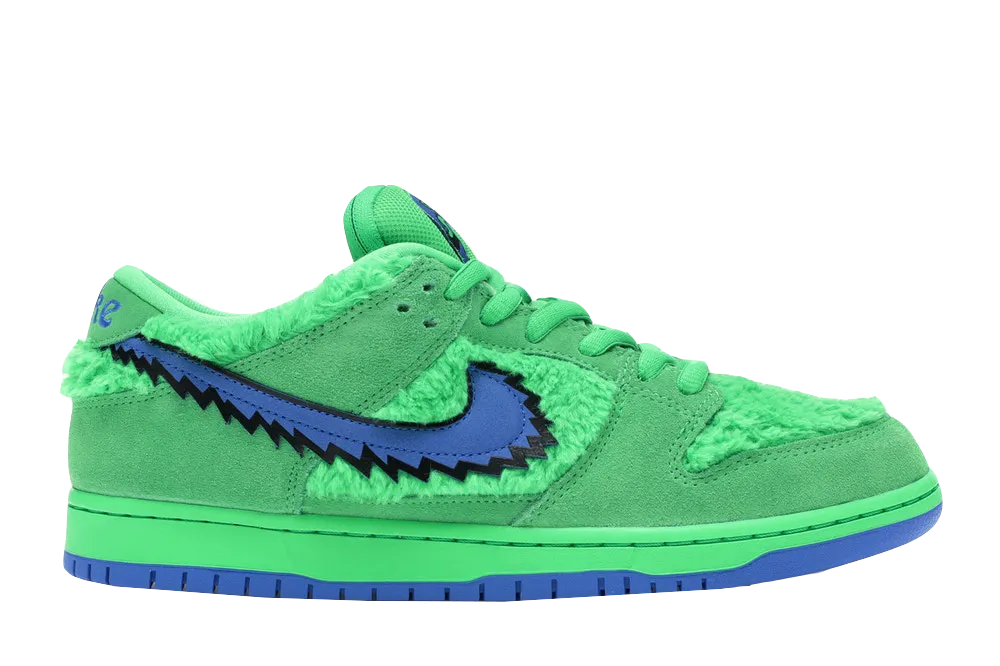 Grateful Dead Bears SB Dunk Low Green Training Gear Breathable piece