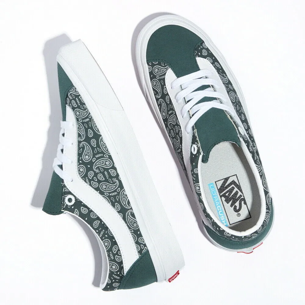 [VN0A5DYA8GR] Bold Ni 'Bandana - Jungle Green Unisex Sneakers Textile