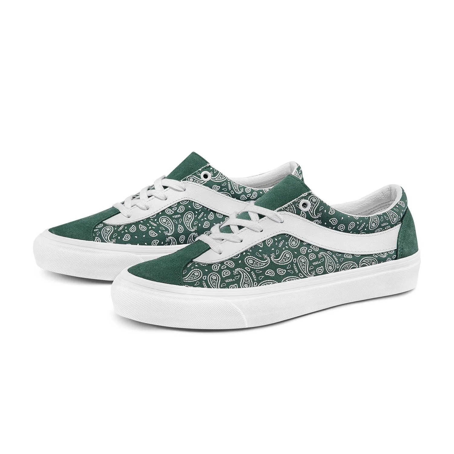 [VN0A5DYA8GR] Bold Ni 'Bandana - Jungle Green Unisex Sneakers Textile