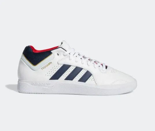 Weekend Ready Adidas Tyshawn Shoe - White/Navy/Grey
