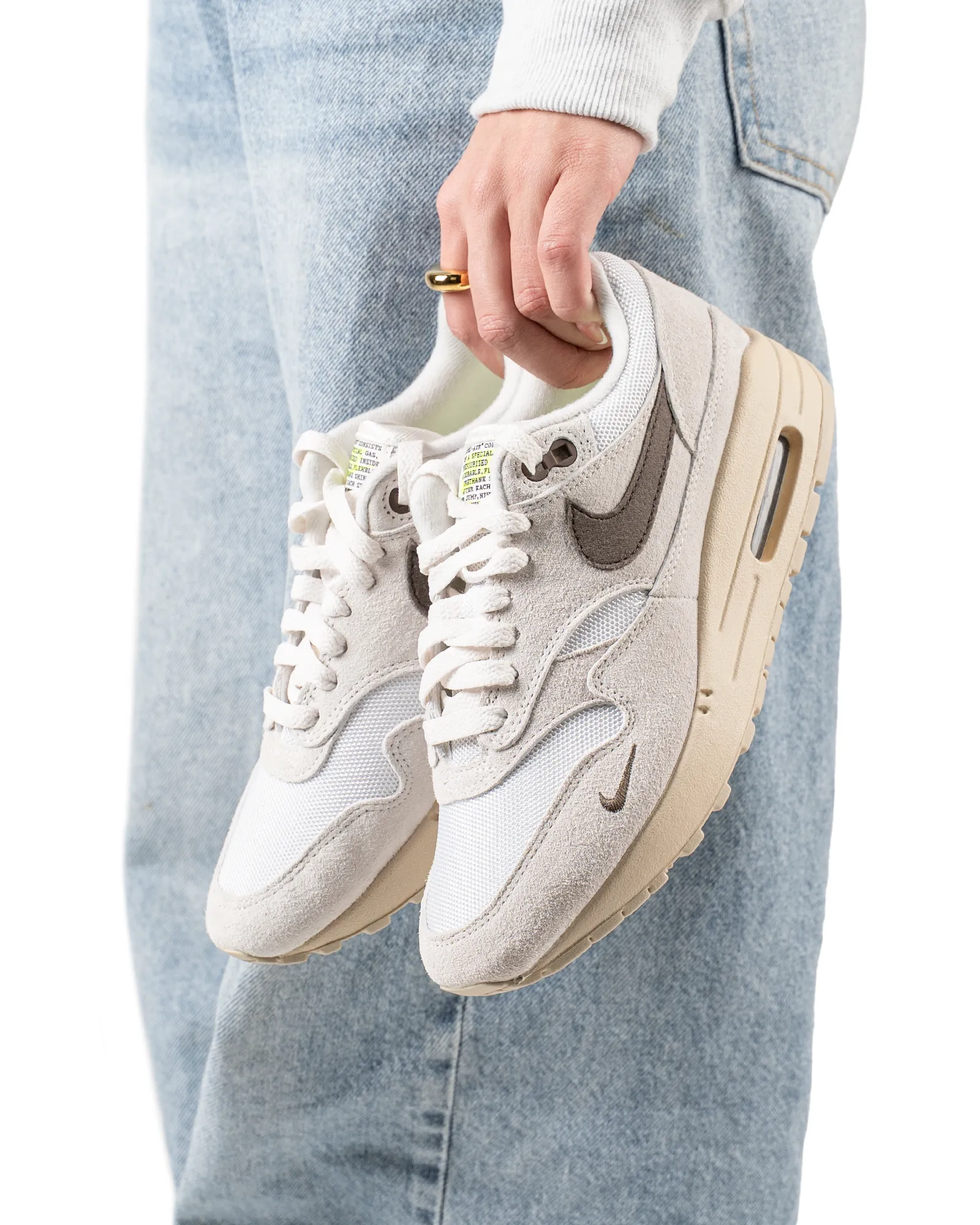 Wide fit range Nike Air Max 1 Sail Ironstone