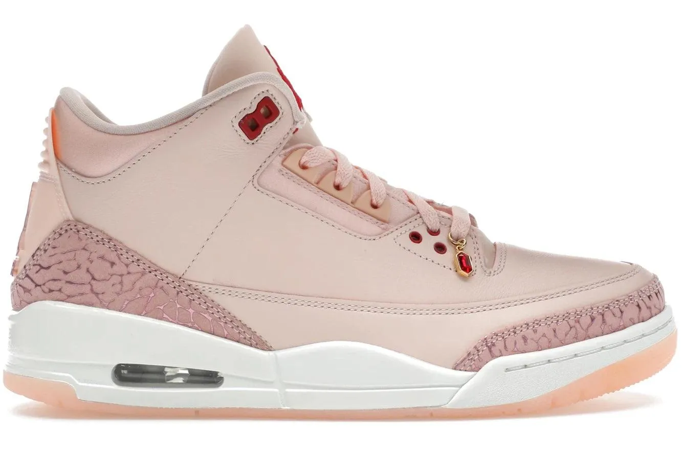 Wide toe box Air Jordan 3 Retro Valentine's Day Treat Yourself