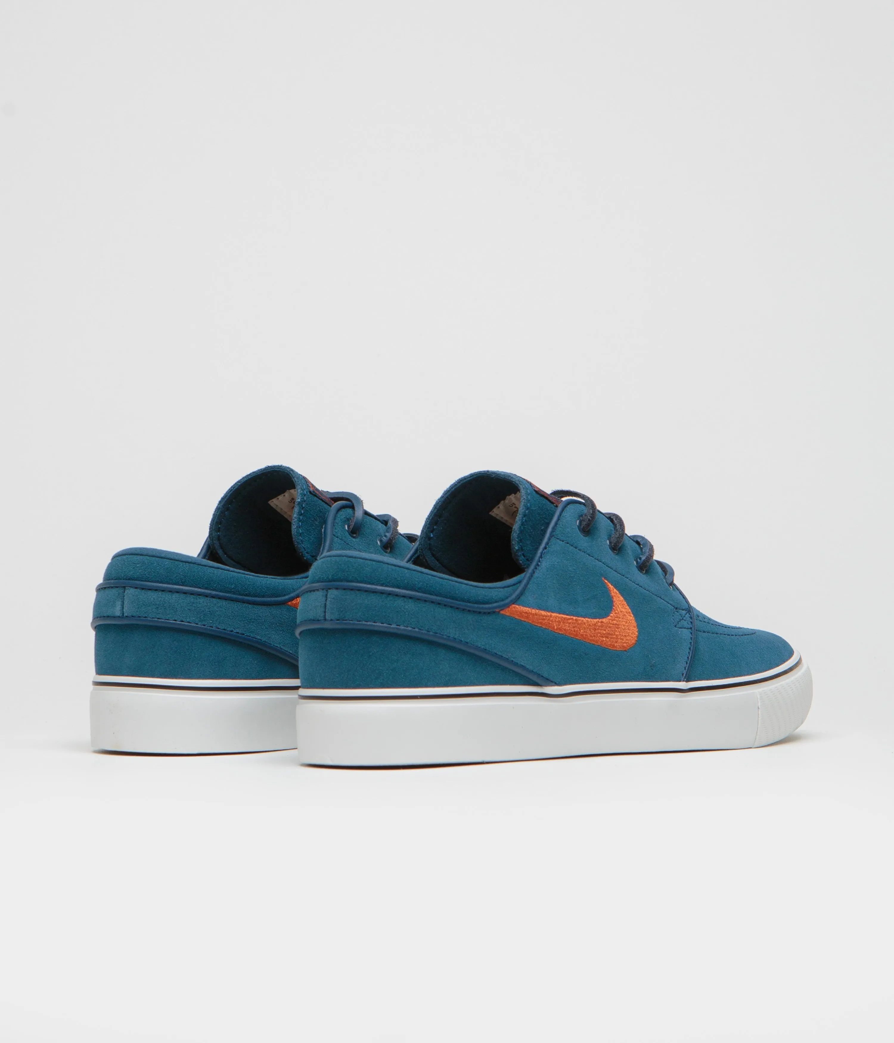 Nike SB Janoski OG  Shoes in Blue Force and Campfire Orange and Blue Force