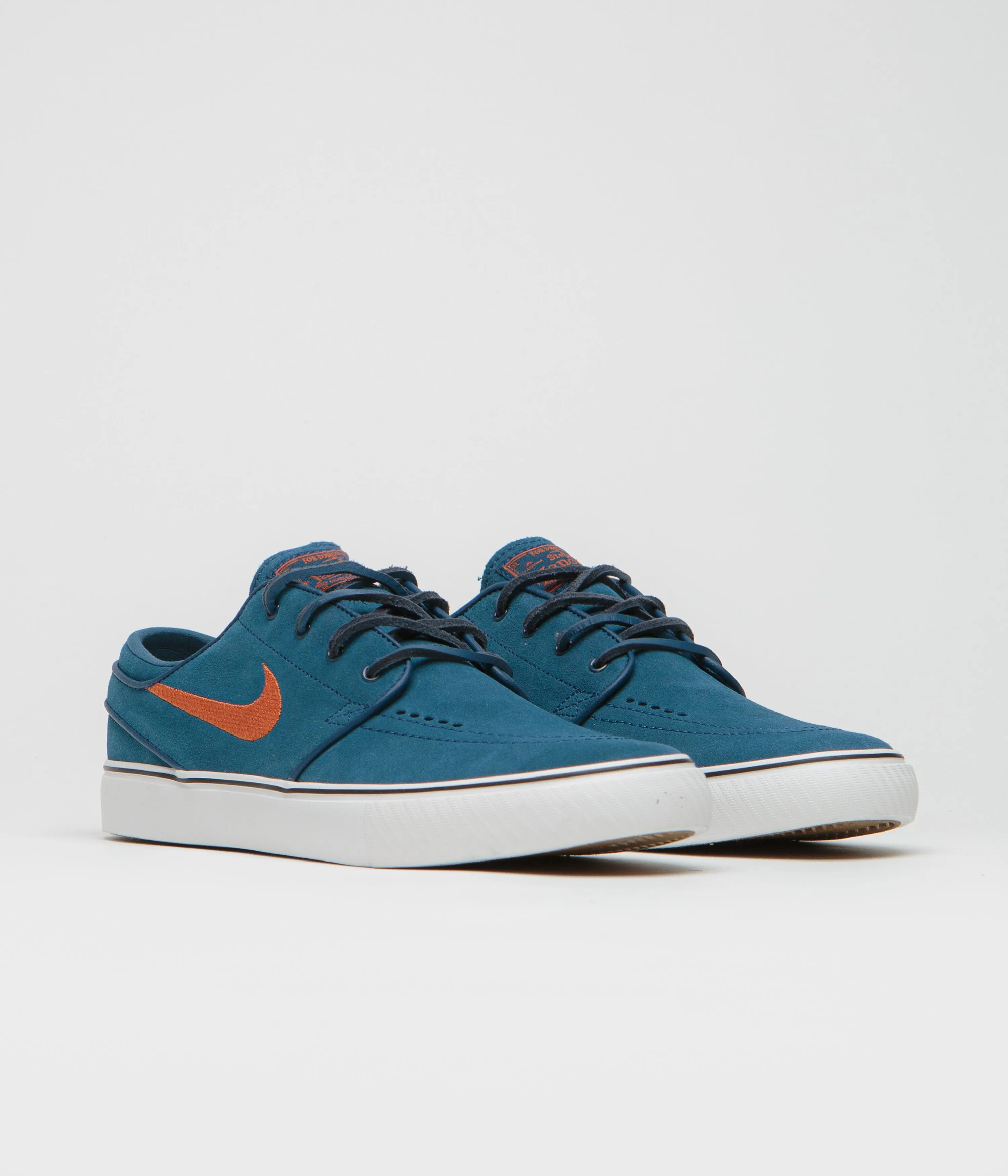 Nike SB Janoski OG  Shoes in Blue Force and Campfire Orange and Blue Force
