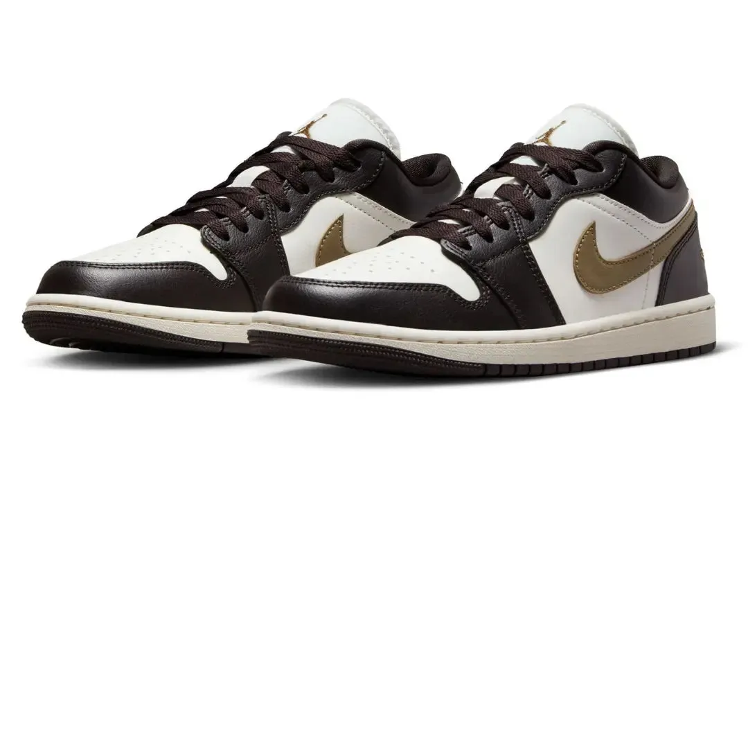 Wmns Air Jordan  1 Low  'Shadow Brown /Brown Kelp-Sail' Boosted Height