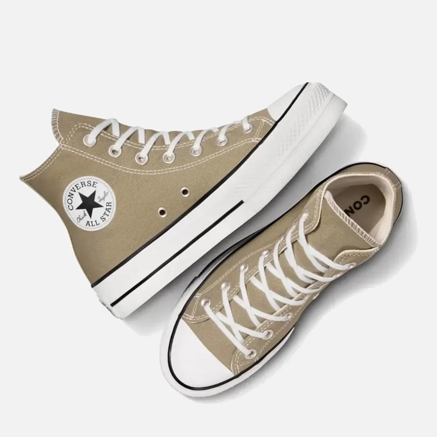 Women's Converse Chuck Taylor Lift Hi Mossy Olive Cool Feeling Design