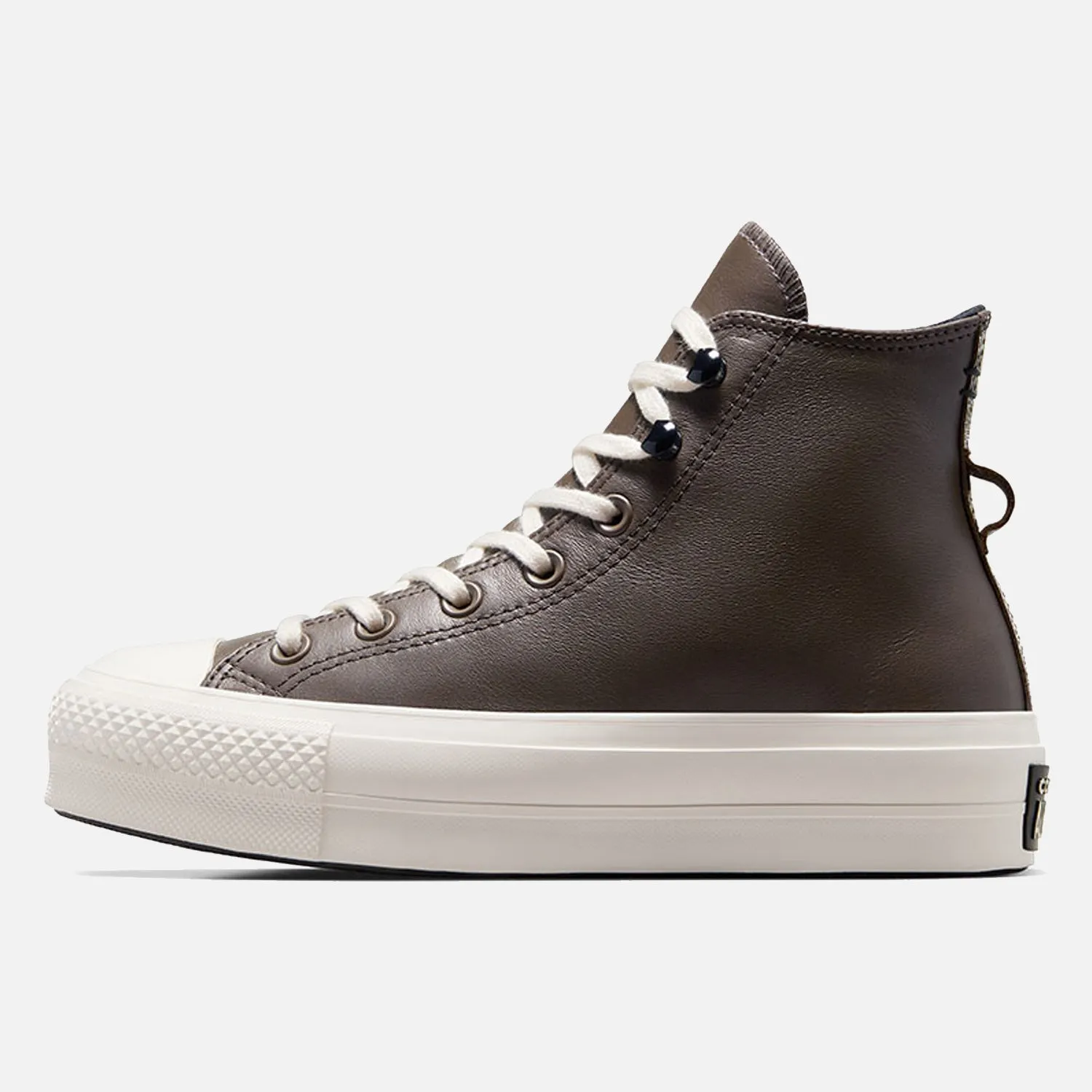 party - themed running option neutral - colored Women's Converse Chuck Taylor Lift Platform Hi Brown Leather