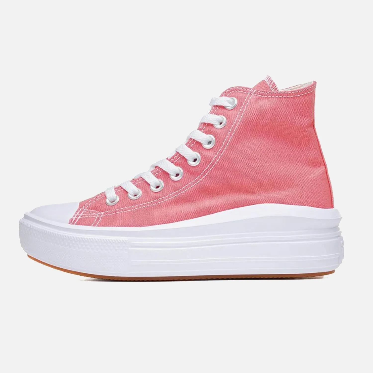 wood - grain - design shoes Pilates Women's Converse Chuck Taylor Move Hi Top Pink