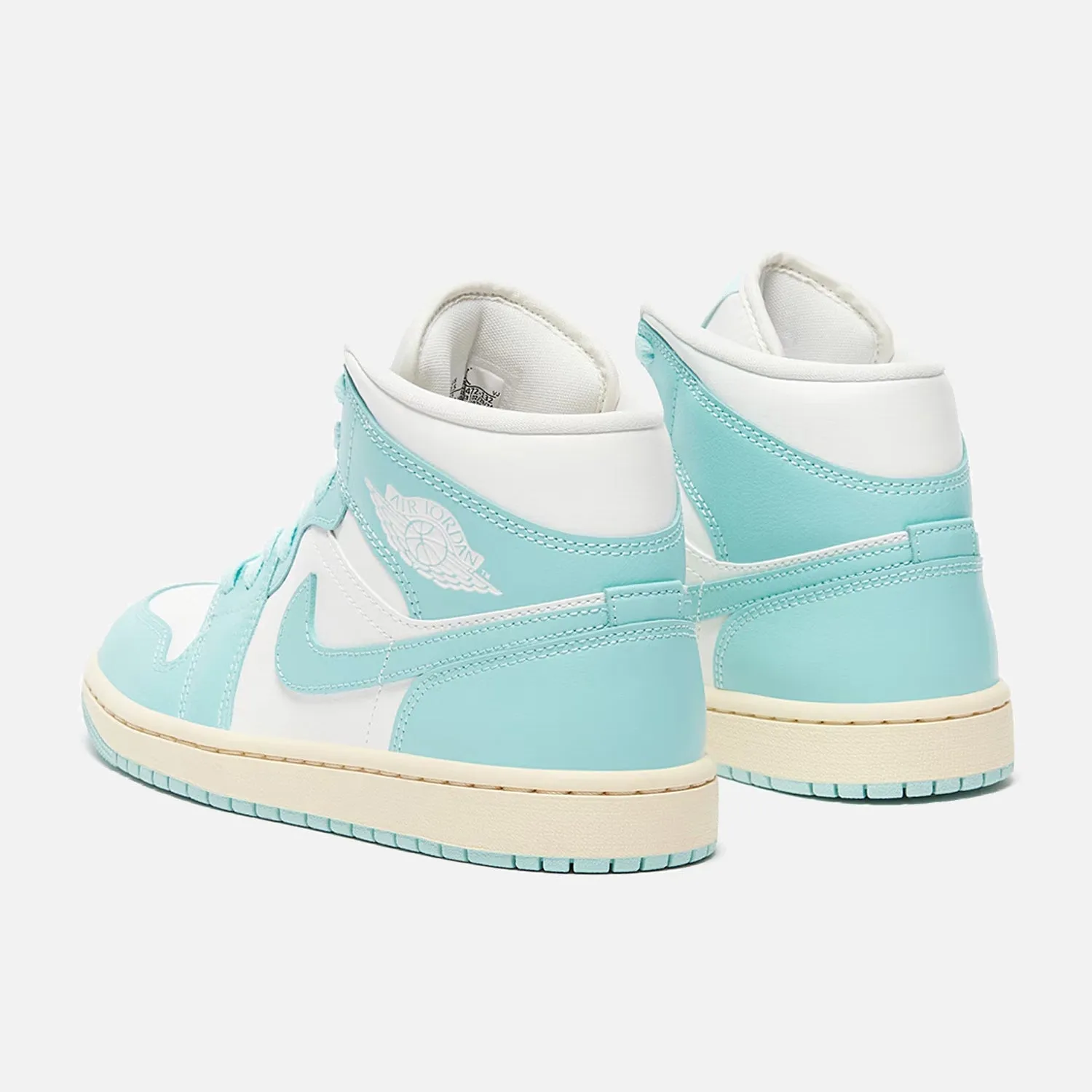 Women's Nike Air Jordan 1 Mid Light Dew Shock - Absorbing Design