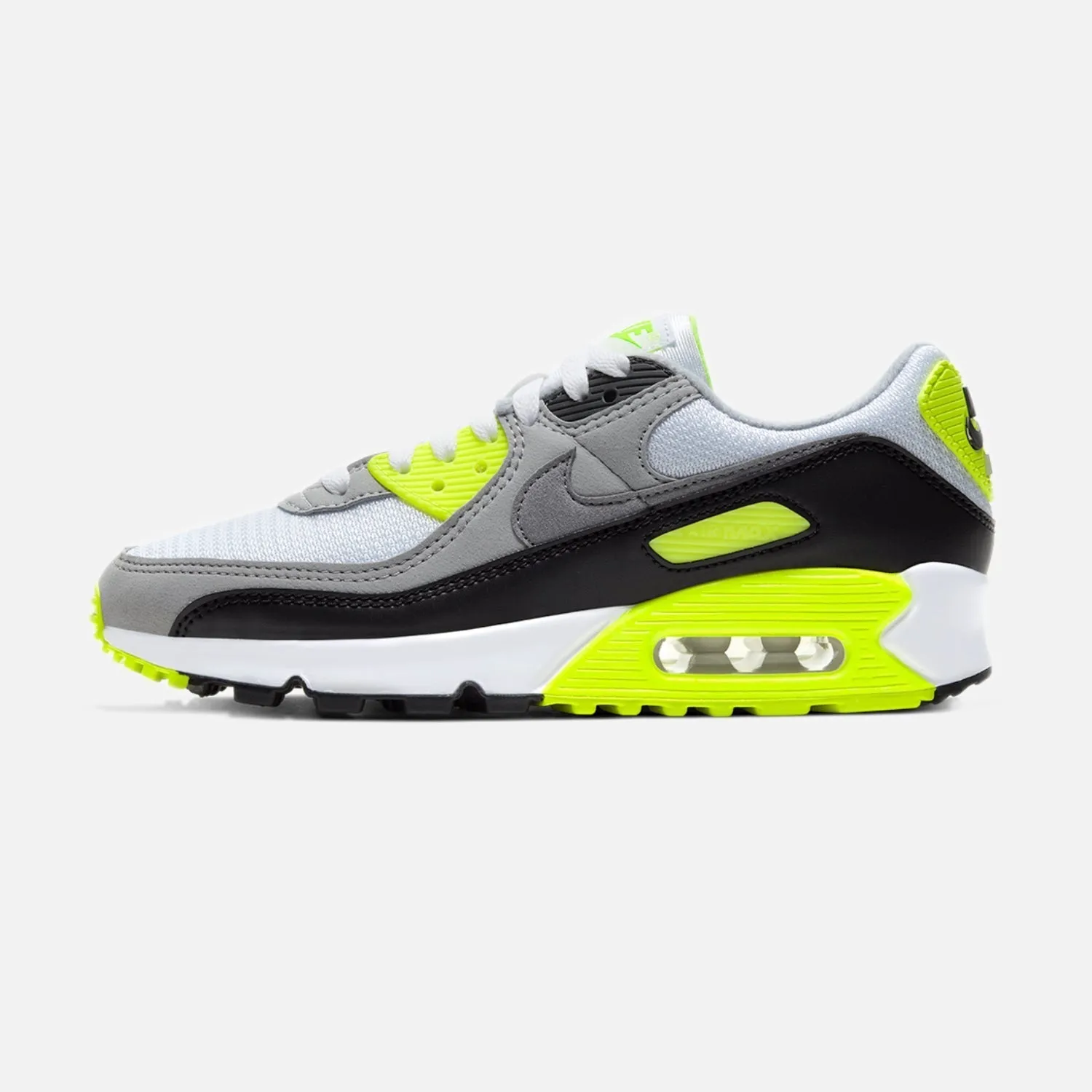 running for a form of meditation Bold Patterns Women's Nike Air Max 90 Anniversary - Volt