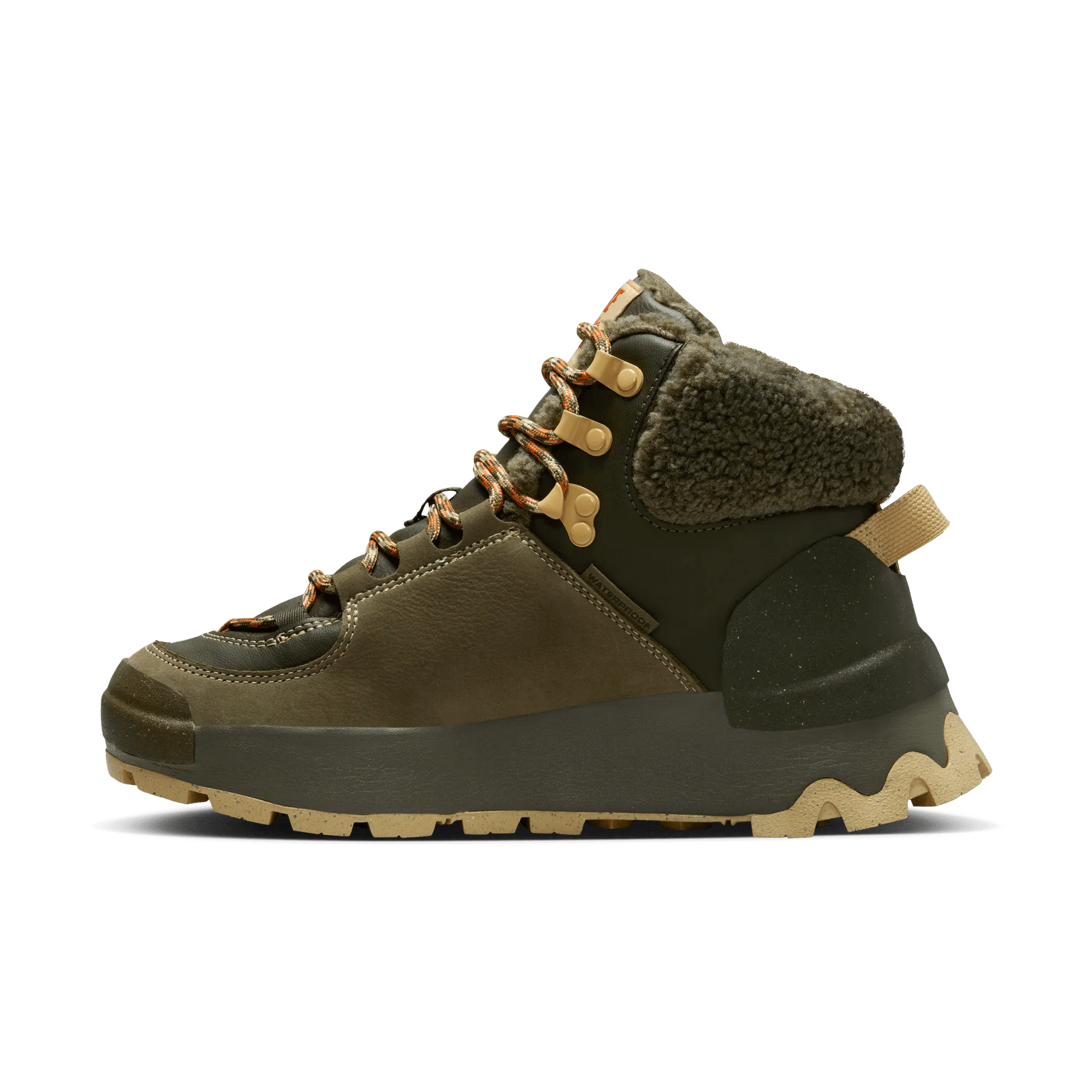 Women's Nike City Classic Boot PRM WP "Cargo Khaki Sesame" Foot Stability