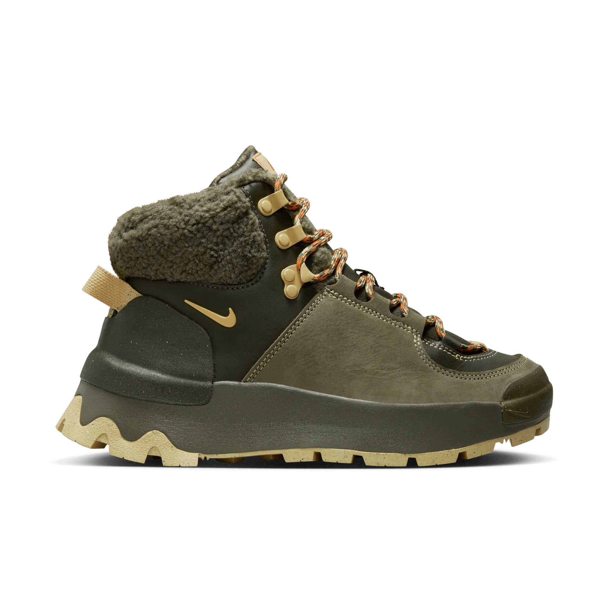 Women's Nike City Classic Boot PRM WP "Cargo Khaki Sesame" Foot Stability
