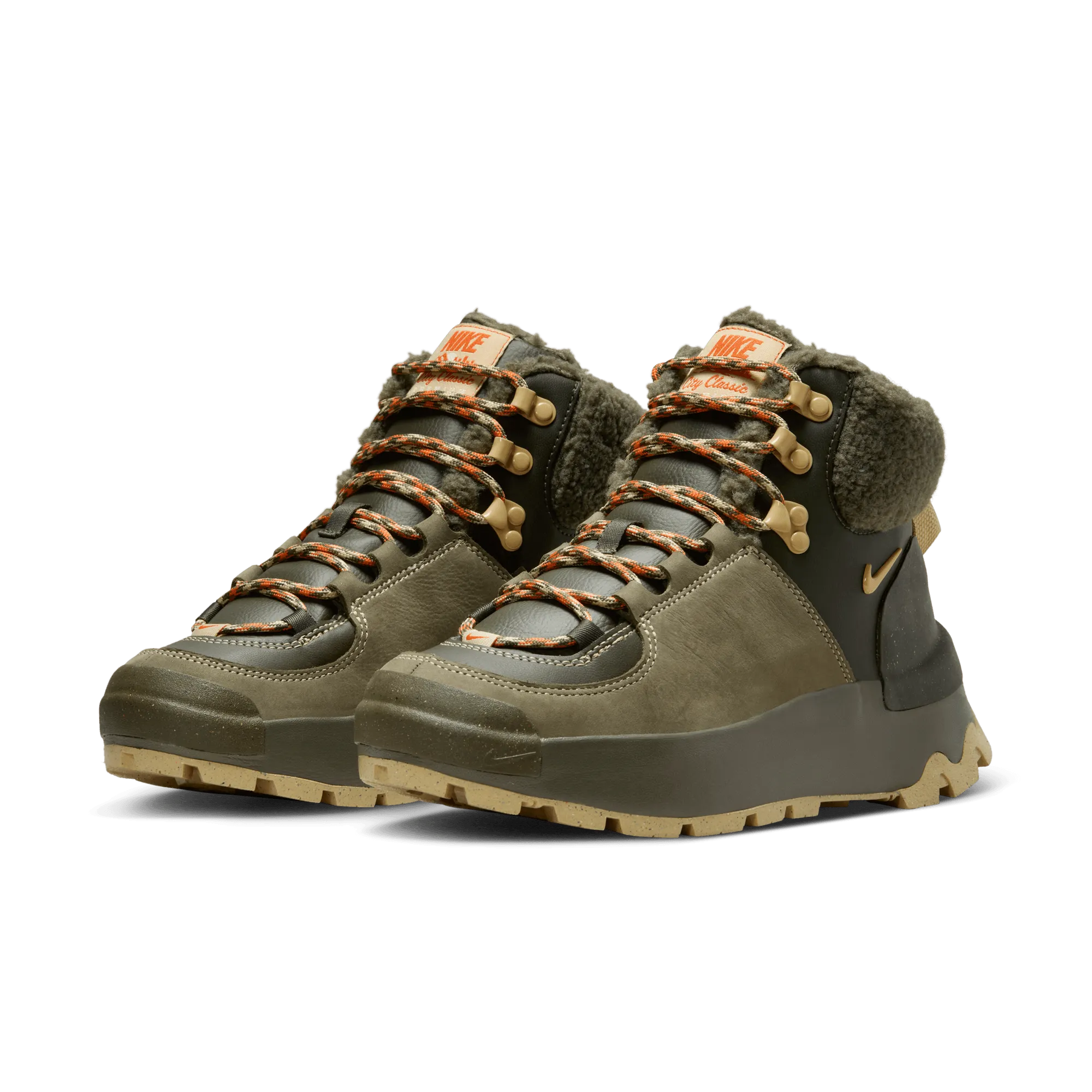 Women's Nike City Classic Boot PRM WP "Cargo Khaki Sesame" Foot Stability