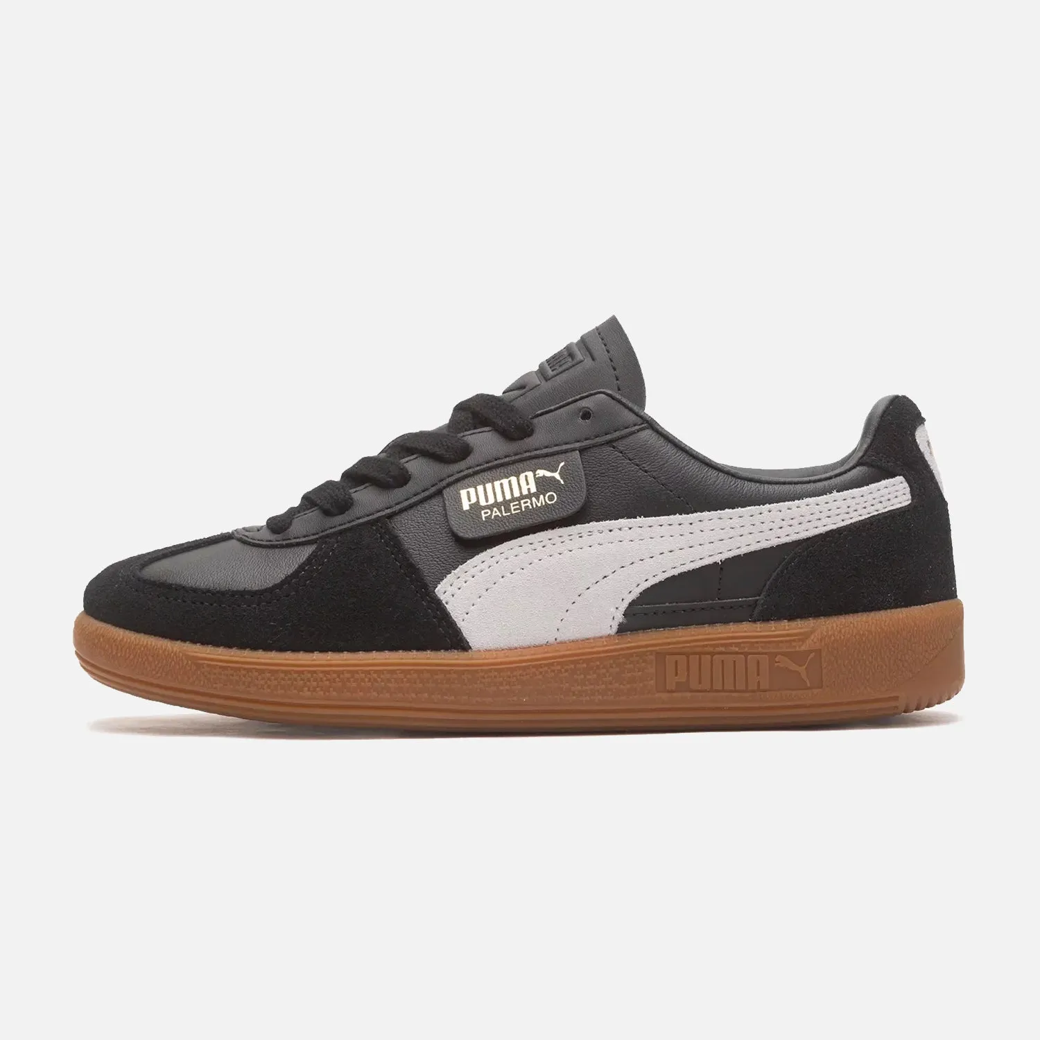 All terrain running shoes for youth girls Women's Puma Palermo Black Leather