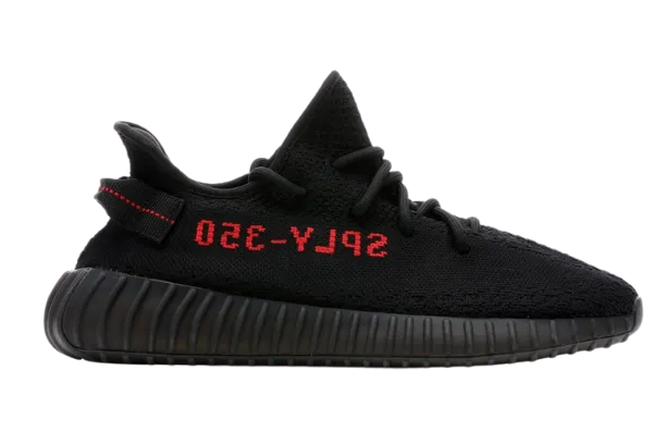 high - top ankle protection sports performance YZY Boost 350 V2 Black Red