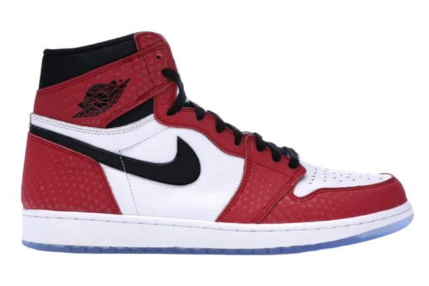 Enhanced silhouette Impact Step AJ1 Retro High Spider-Man Origin Story